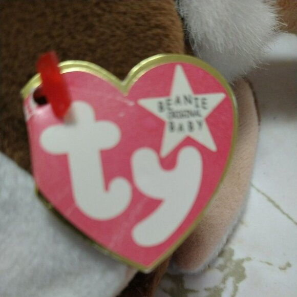 Vintage 1997 Ty Beanie Babies Stretch Ostrich Plush Stuffed Animal with Hang Tag - Picture 8 of 8